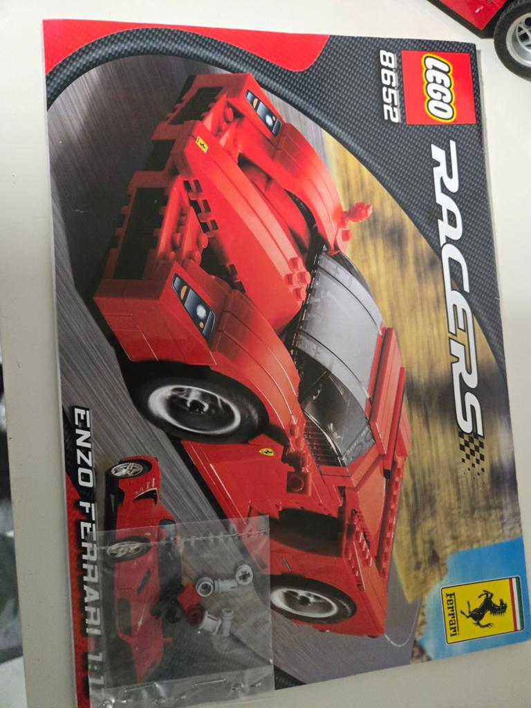 Lego Racers 8652 Enzo Ferrari, Gebruikt, Lego, Compleet, Ophalen of Verzenden