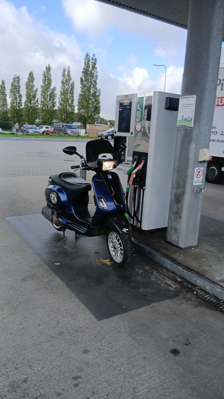 vespa(s) 125cc brom, Ophalen, Gebruikt, Maximaal 45 km/u, Benzine