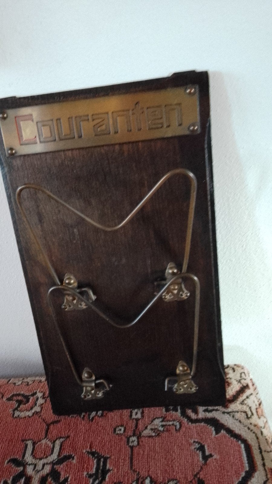 Antieke couranten/Kranten houder, Ophalen of Verzenden