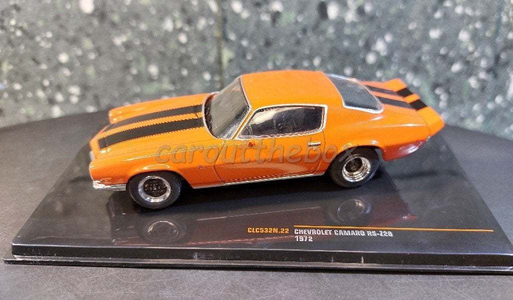 Chevrolet Camaro RS z28 1972 oranje 1:43 Ixo V988, Verzenden, Nieuw, Auto, Overige merken