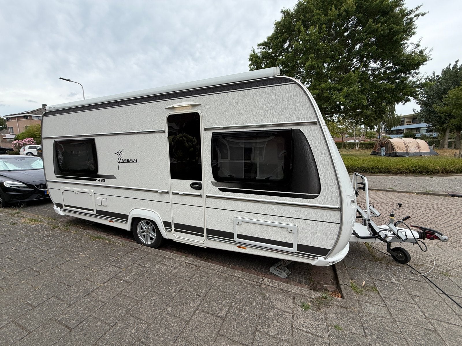 Fendt Tendenza 495 SFR | Mover| Luifel | Fietsendrager, Caravans en Kamperen, Caravans, Kachel, Particulier, 1250 - 1500 kg, Tot en met 4