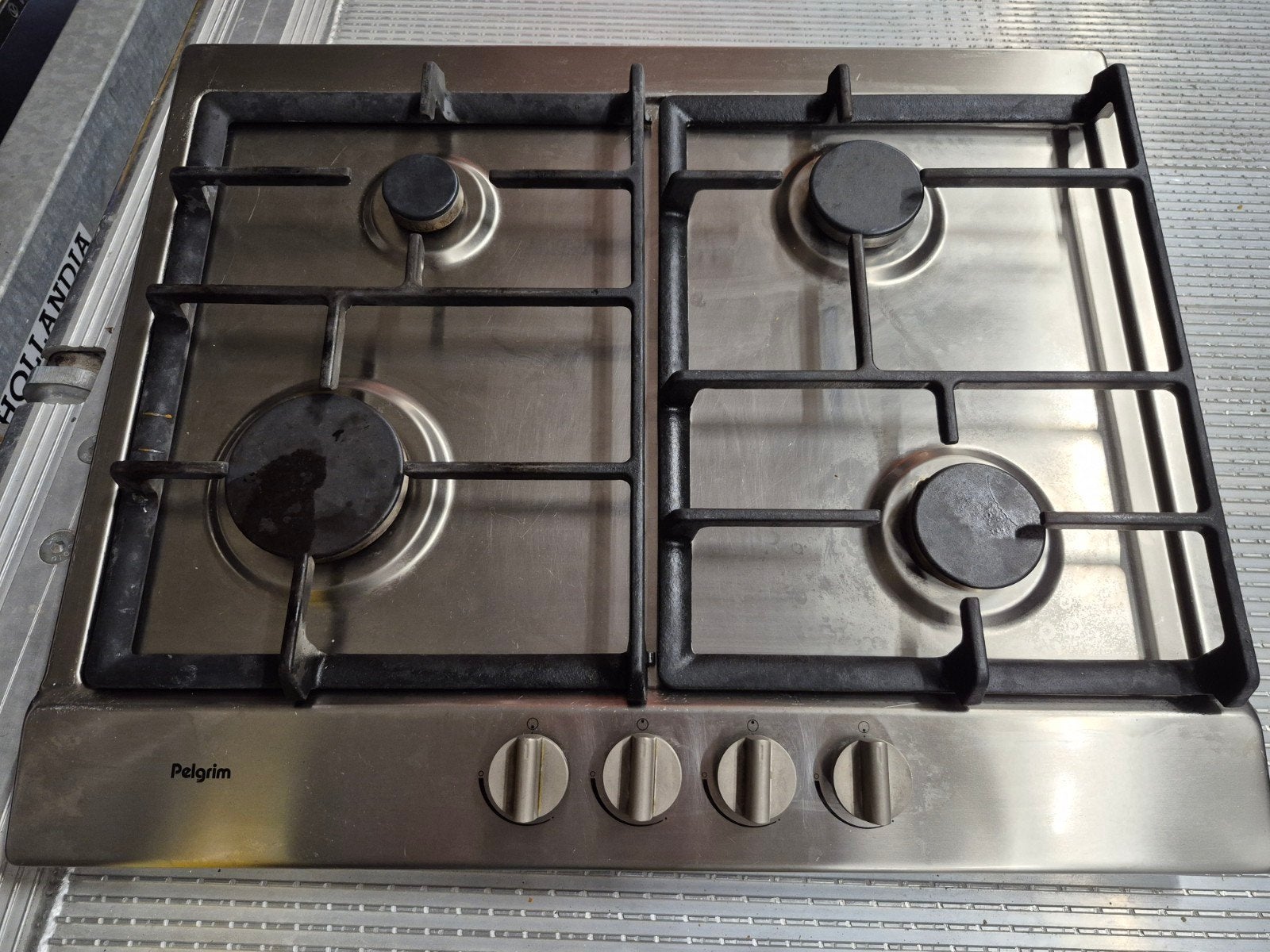 Pelgrim kookplaat, Witgoed en Apparatuur, Kookplaten, Ophalen, Inbouw, Gas, 4 kookzones