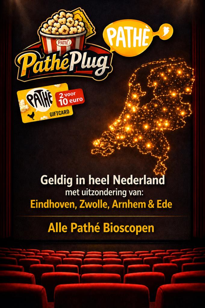 Pathé ticket naar keuze, Tickets en Kaartjes, Eén persoon, Vrijkaartje alle films