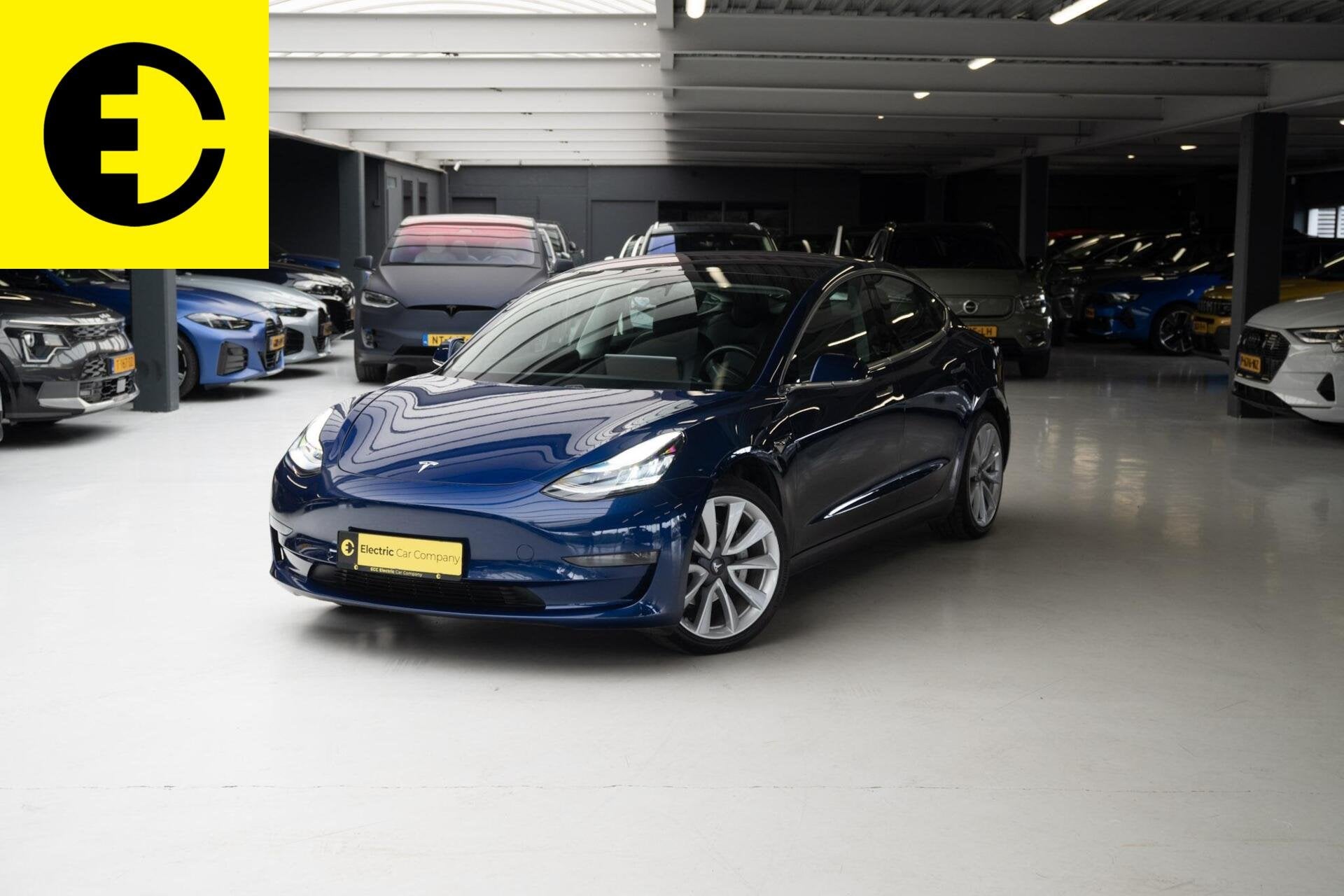 Tesla Model 3 Long Range AWD 75 kWh | SOH 90,4% | Lichtmetal, Automaat, Gebruikt, Zwart, Blauw