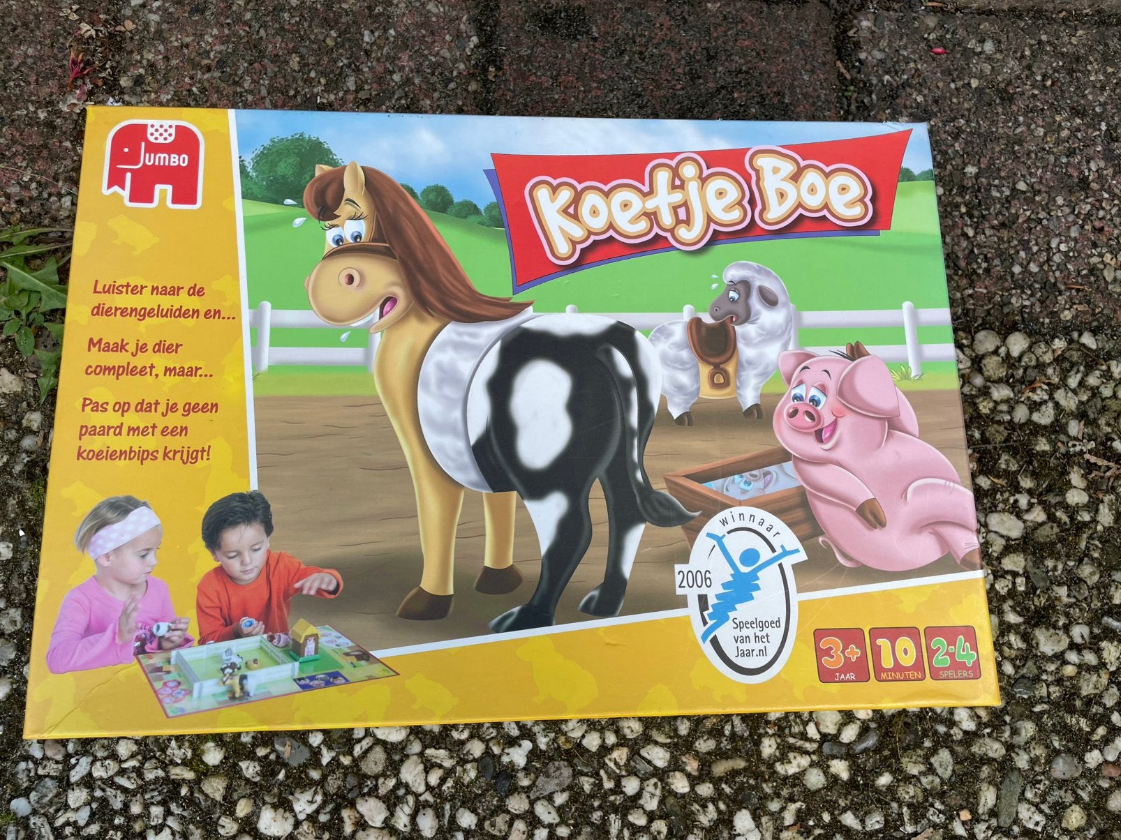 Koetje Boe bordspel - Leuk voor jonge kinderen!, Hobby en Vrije tijd, Gezelschapsspellen | Bordspellen, Een of twee spelers, Ophalen of Verzenden