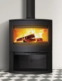 Sale Houtkachel Lacunza Bristol met Gietijzeren Stookruimte, Ophalen of Verzenden, Vrijstaand, Hout, Nieuw