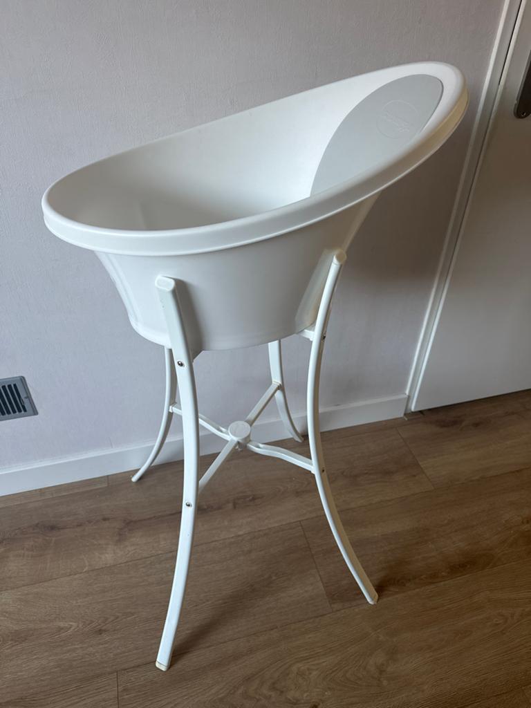 Shnuggle babybadje met standaard, Zo goed als nieuw, Badje, Standaard, Ophalen