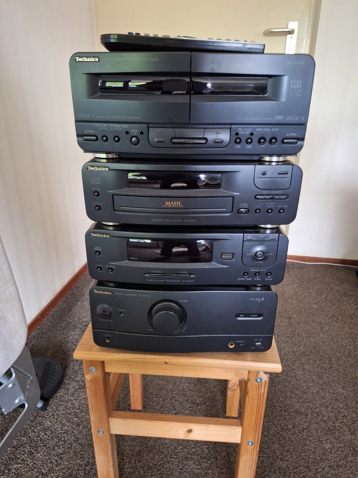 Technics CH-510 Radio CD-speler en Cassettedeck, Ophalen of Verzenden, Gebruikt