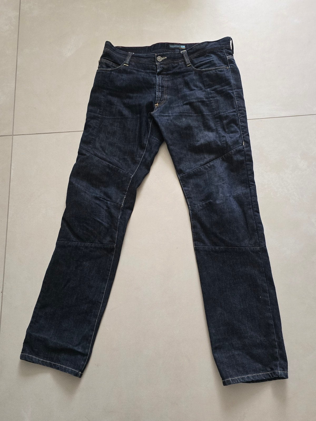 Blauwe kevlar motorbroek, Motoren, Ophalen of Verzenden, Tweedehands, Broek | textiel
