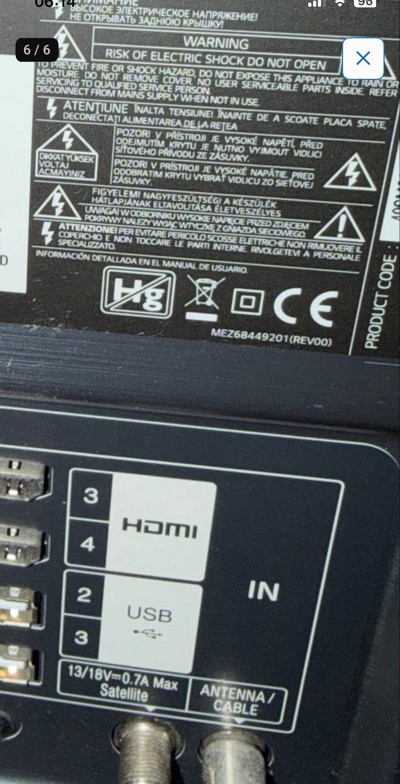 LG LED Televisie, Ophalen, Gebruikt