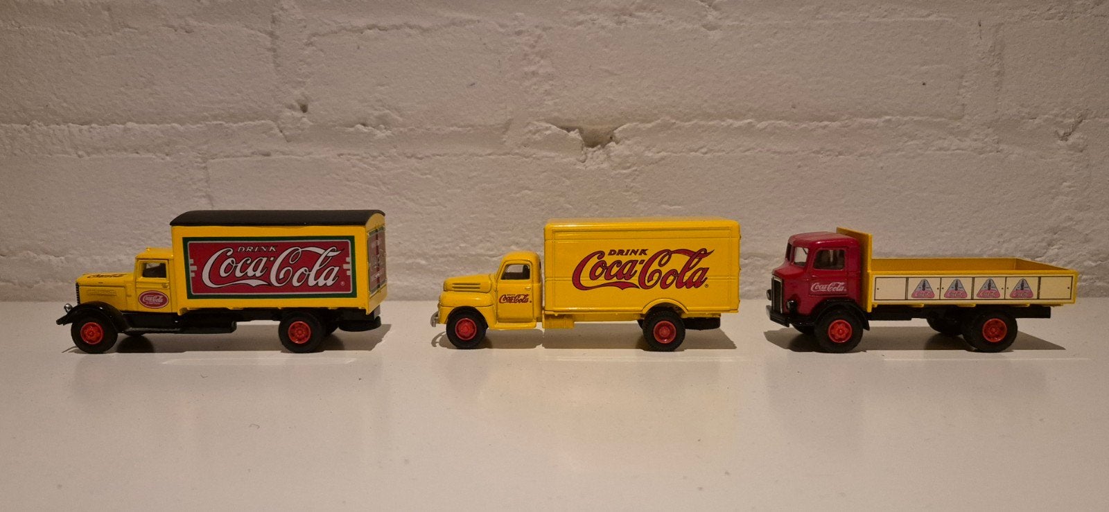 Metalen Coca-Cola modelauto's, Ophalen of Verzenden, Zo goed als nieuw, Bus of Vrachtwagen