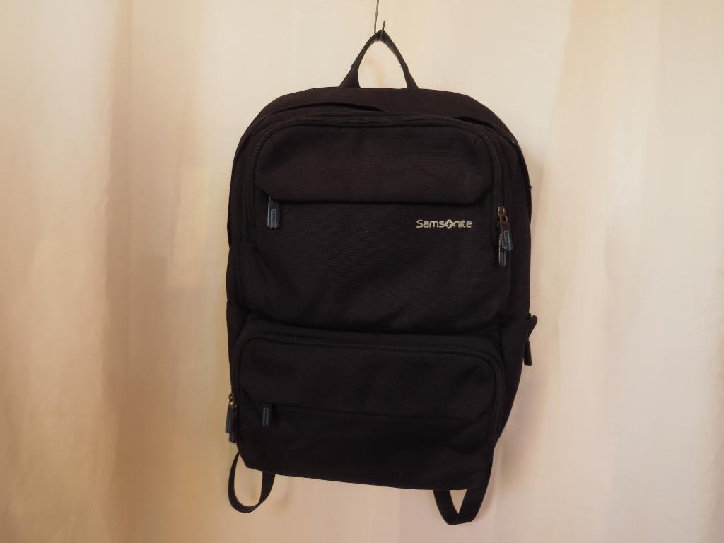 zwarte Rugtas met laptopvak van Samsonite., Sieraden, Tassen en Uiterlijk, Tassen | Rugtassen, Overige merken, Gebruikt, 25 tot 40 cm
