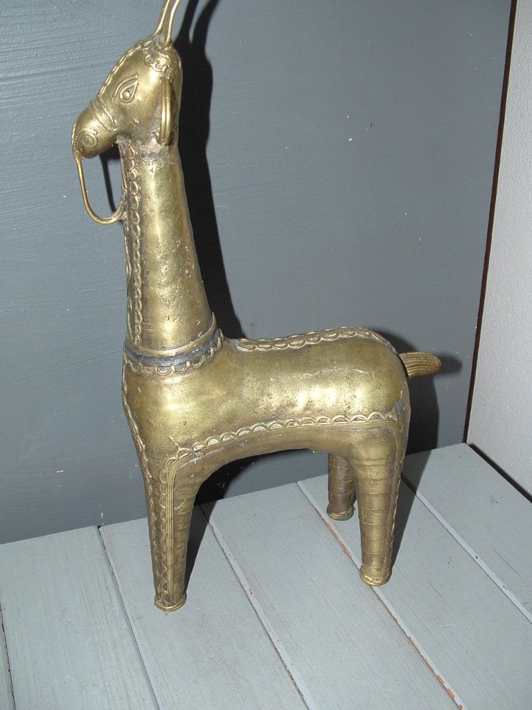 Oosterse kunst massief beeld ezel ezelfiguur (brass?), Ophalen of Verzenden