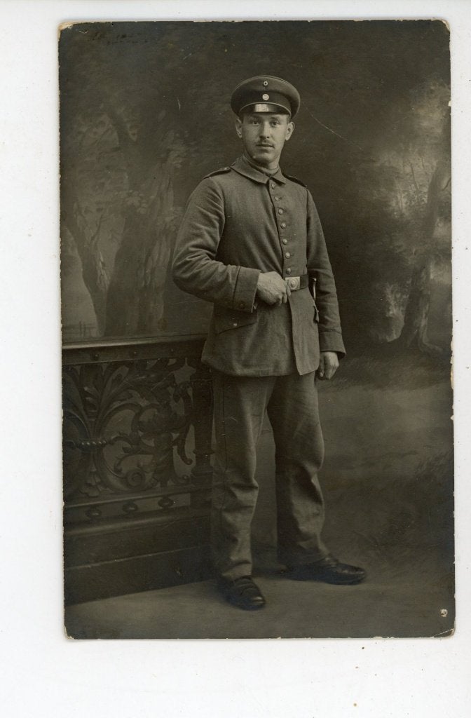 B118; portret militair 1914-1918, Verzamelen, Ophalen of Verzenden, Landmacht, Nederland, Foto of Poster