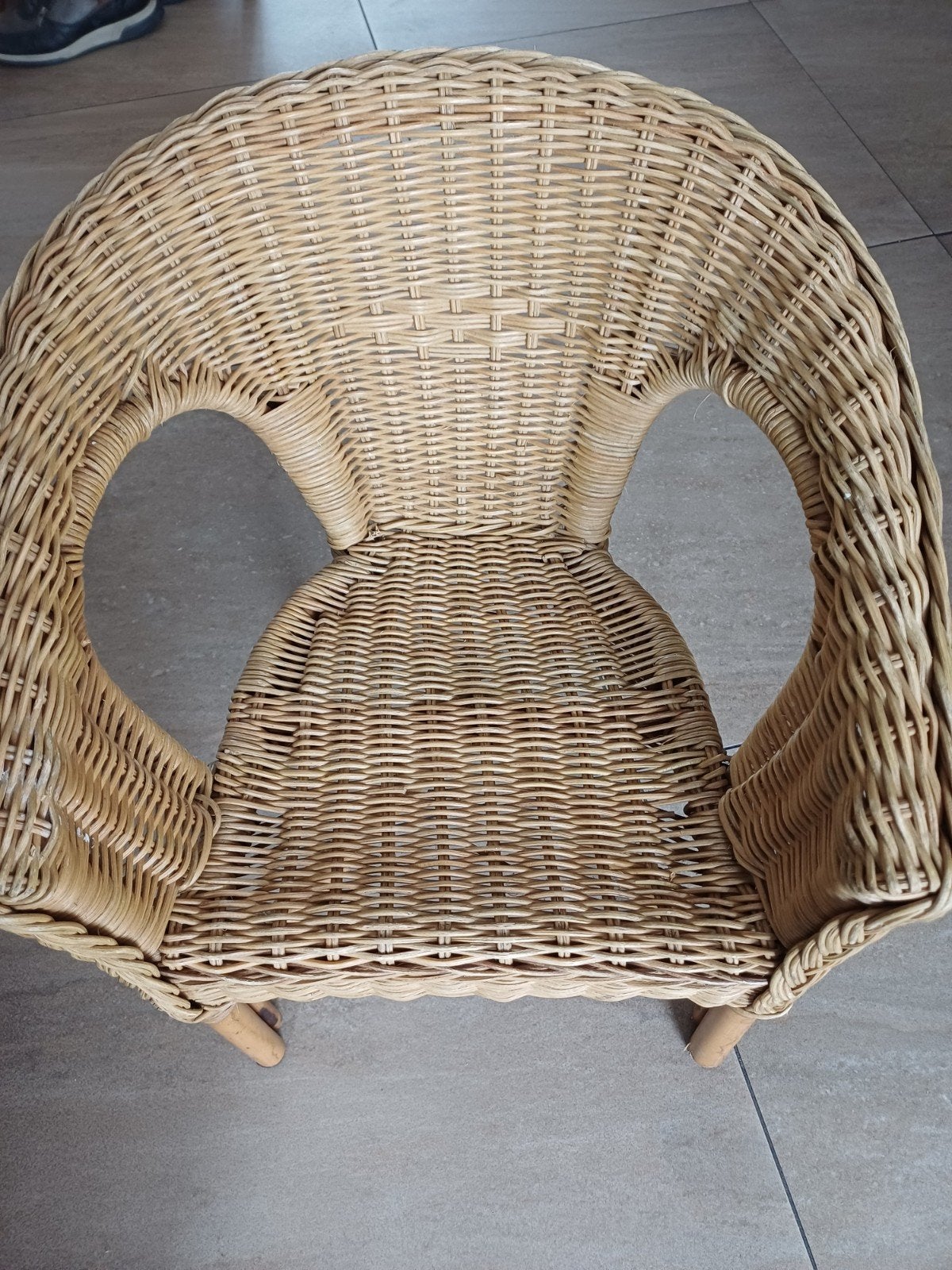 rieten kinderstoeltje, Kinderen en Baby's, Kinderstoelen, Ophalen, Gebruikt, Overige typen