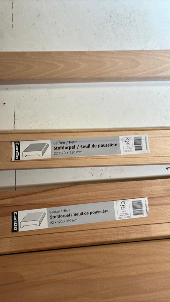 Stofdorpels cando, Doe-het-zelf en Verbouw, Hout en Planken, Minder dan 25 mm, Ophalen of Verzenden, Zo goed als nieuw, Plank