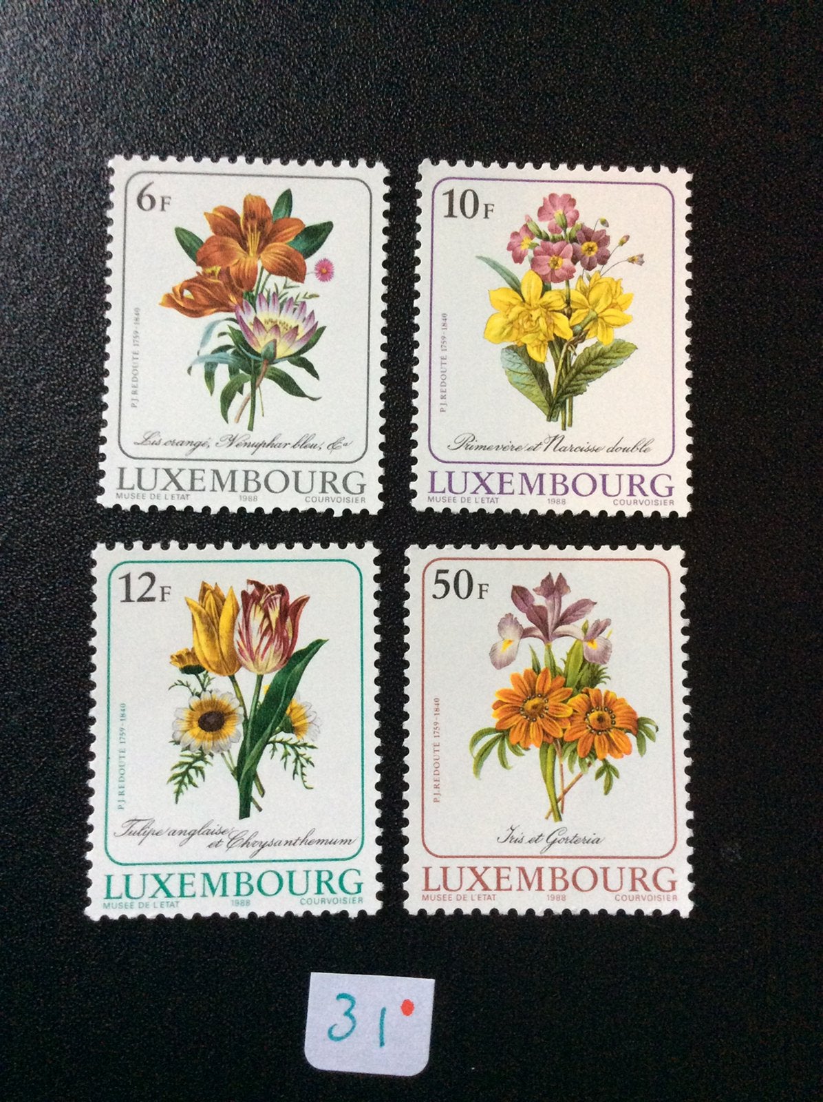 Luxemburg postzegels 1988 pfr Mi 1190/3, Ophalen of Verzenden, Luxemburg, Postfris