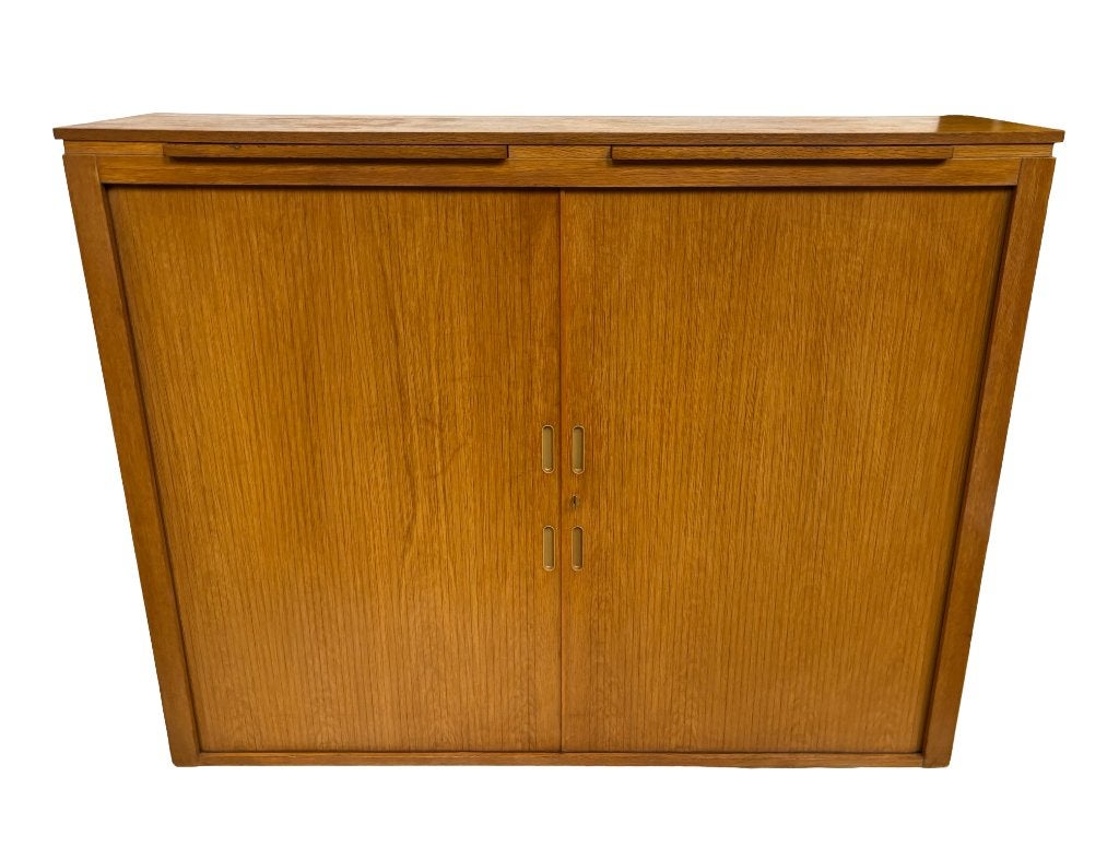 Vintage Hoge Kast Met Schuifdeur Jaren 60 Kast Opbergmeubel, Ophalen of Verzenden