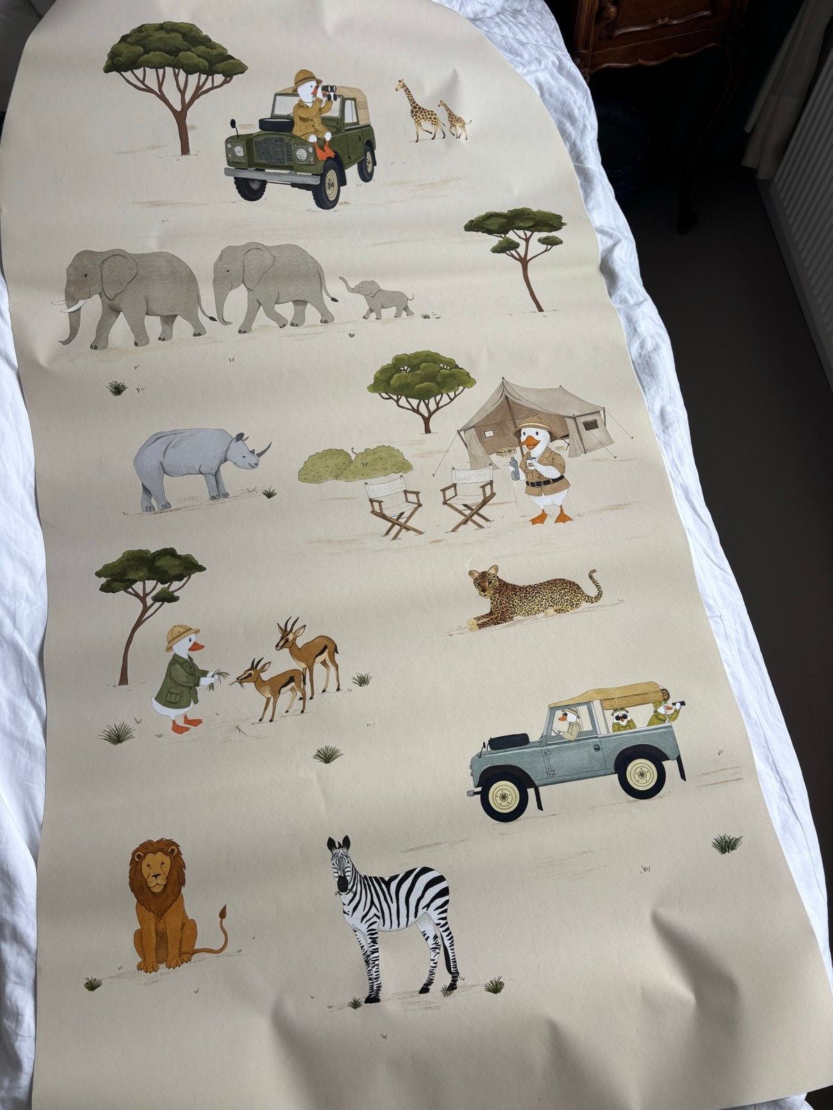 Muursticker Peel & Stick - Safari - Atelier Florentine, Meerkleurig, Ophalen of Verzenden, Kunststof, Overige stijlen