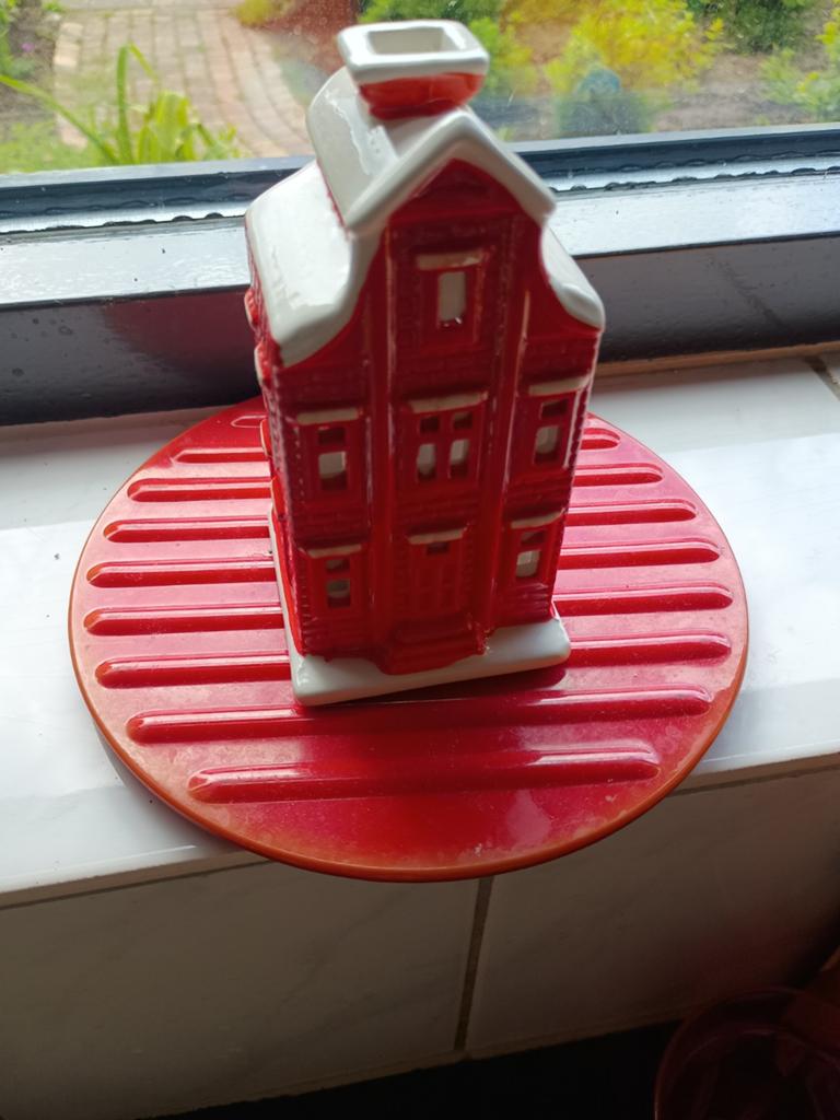 Keramiek Oud Hollands Huisje - Rood/Wit, Antiek en Kunst, Antiek | Keramiek en Aardewerk, Ophalen of Verzenden