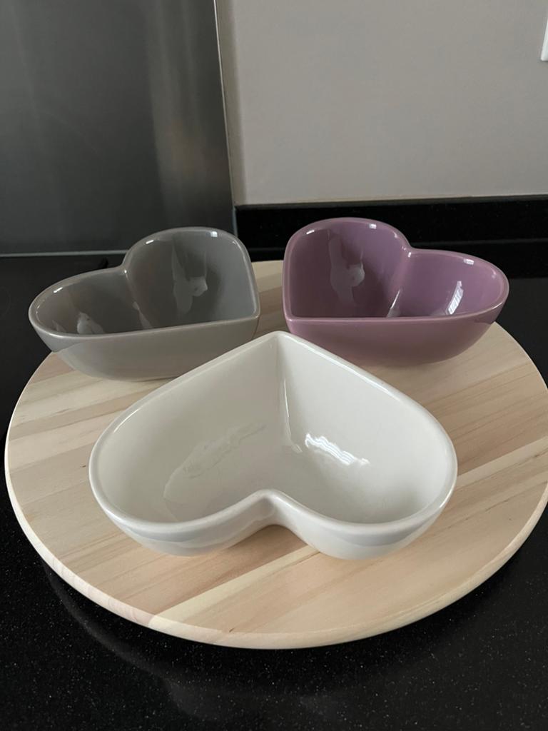 Heart Ceramic Snack Bowls, Ophalen, Zo goed als nieuw