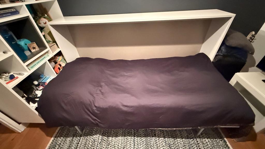 Opklapbed, Ophalen, 90 cm, Eenpersoons, 200 cm