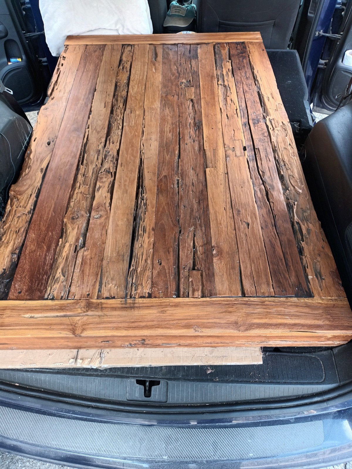 oud houten tafelblad ongeveer 160x120, Ophalen of Verzenden, Rechthoekig, 50 tot 100 cm