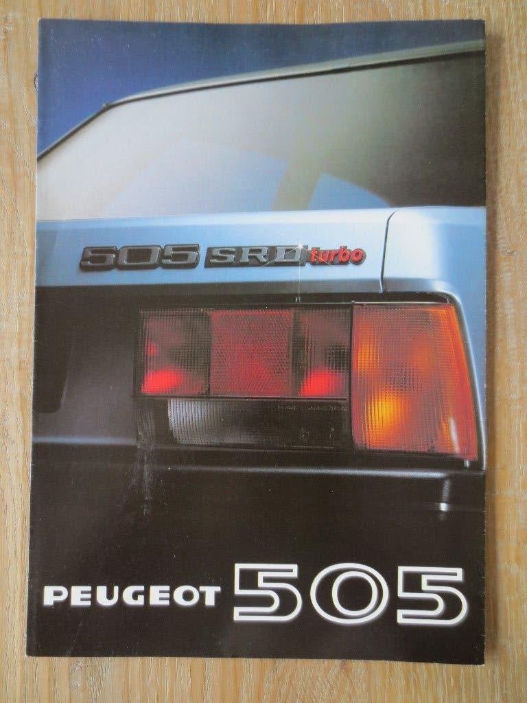 Autofolder : Peugeot 505 SRD Turbo. Folder is nieuw uit 1981, Ophalen of Verzenden, Nieuw, Peugeot