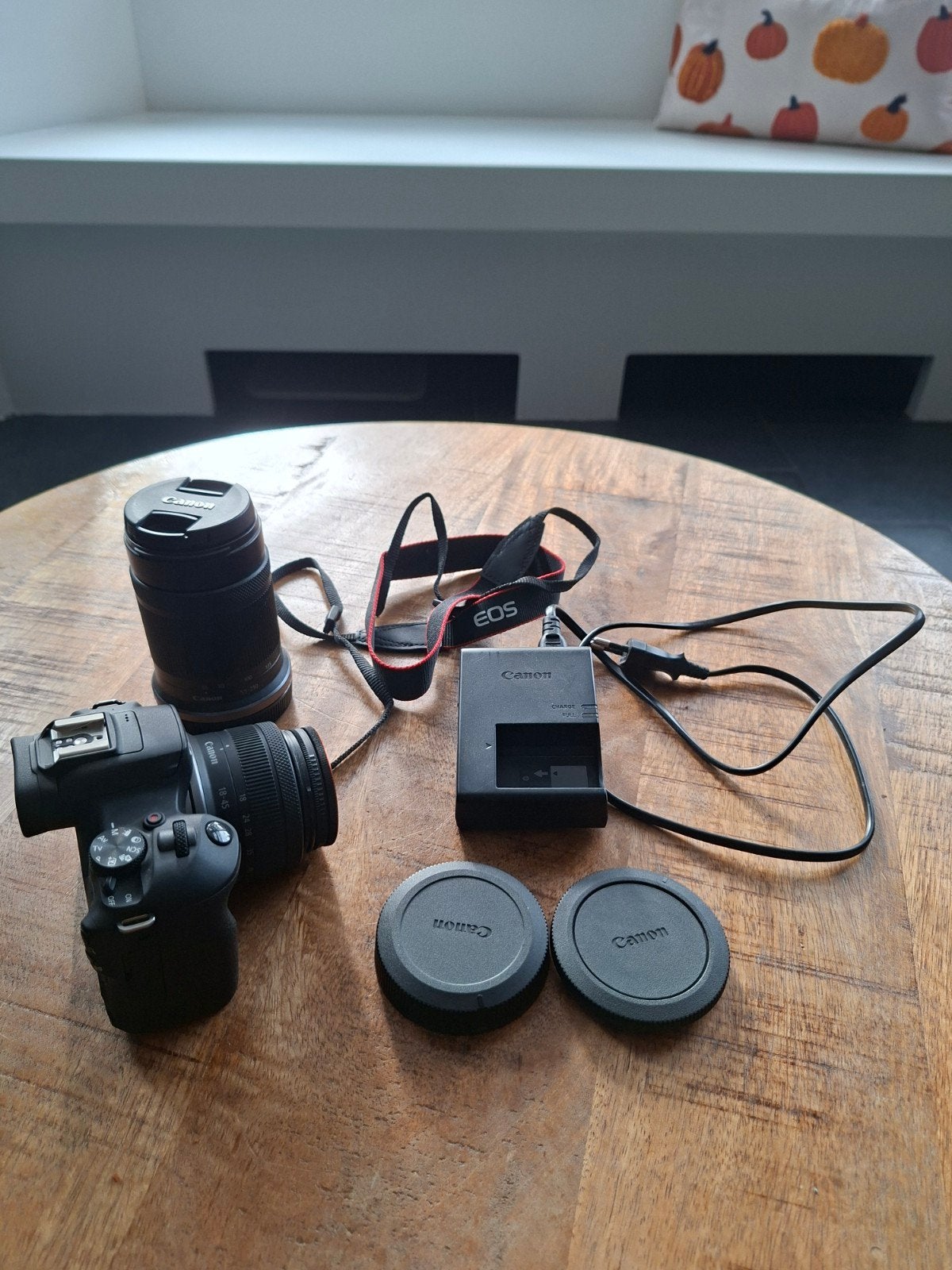 Canon EOS R100 + RF-S 18-45mm + RF-S 55-210mm (Zo goed als n, Audio, Tv en Foto, Ophalen, Zo goed als nieuw, Canon, 8 keer of meer