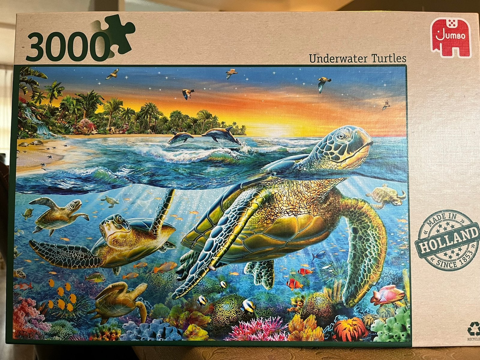 3000 stukjes puzzel merk Jumbo, Ophalen, Meer dan 1500 stukjes, Zo goed als nieuw, Legpuzzel