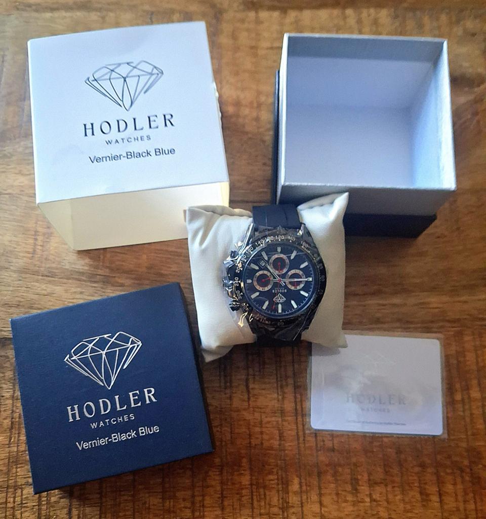 Hodler Watches Vernier-Black Blue Polshorloge Nieuw, Sieraden, Tassen en Uiterlijk, Horloges | Heren, Ophalen of Verzenden, Nieuw