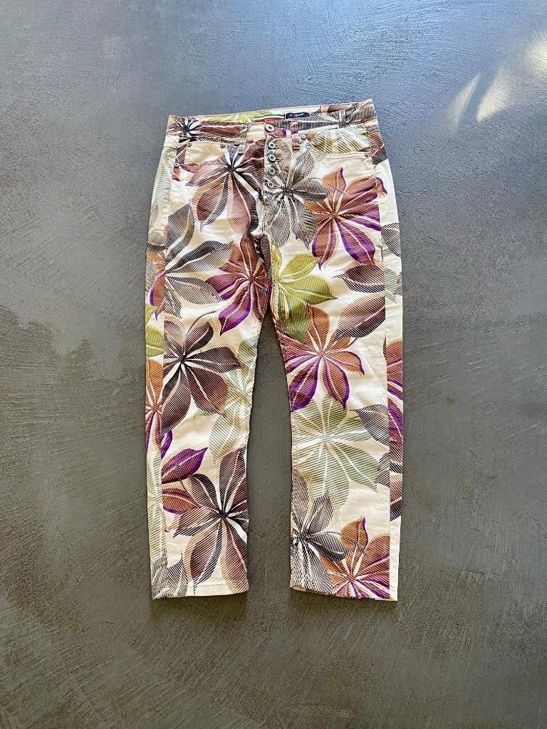 J165 Please maat S=36 7/8 broek jeans beige/bruin, Beige, Please, Ophalen of Verzenden, Zo goed als nieuw
