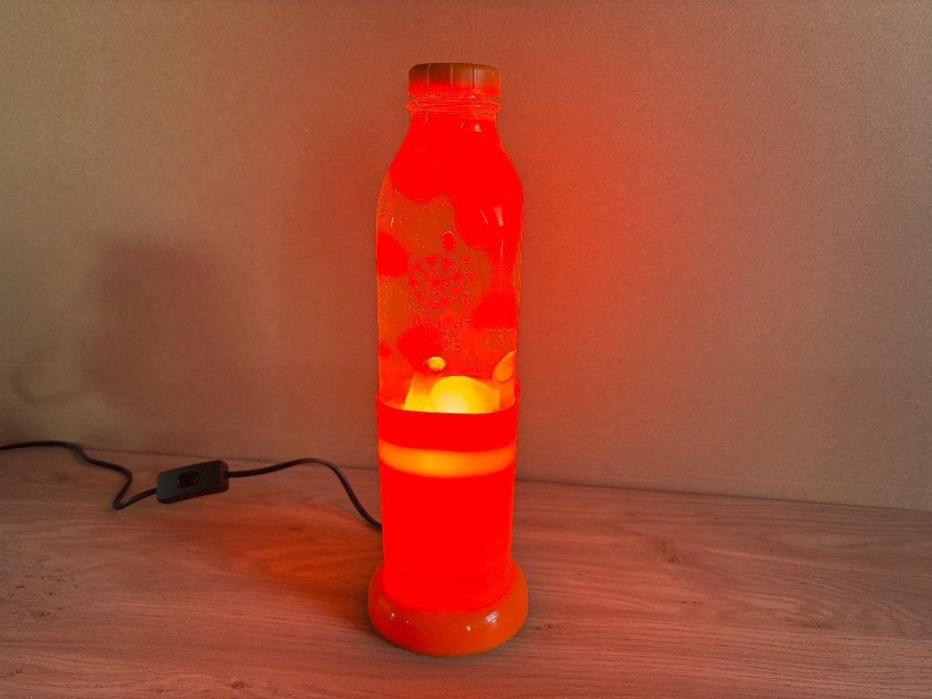 Vintage Orange Motion Lava Lamp 1999 Retro Design Lamp, Ophalen of Verzenden, Huis en Inrichting