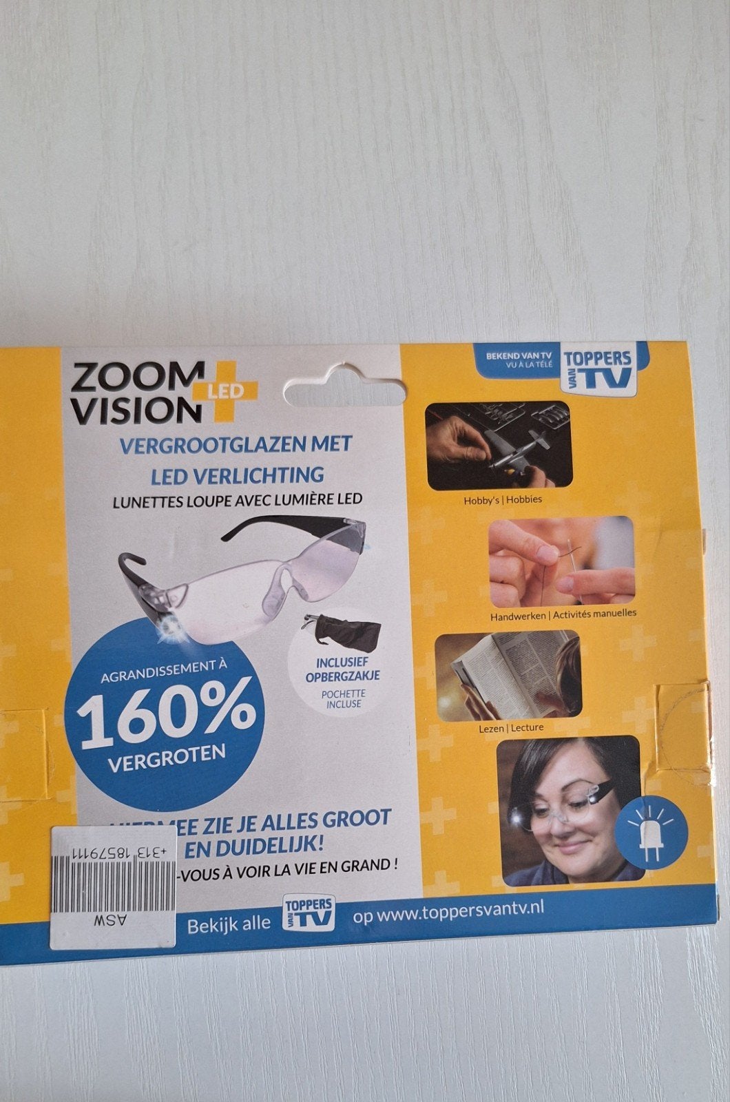 Zoombril met LED-verlichting, Ophalen of Verzenden, Nieuw, Vergrootglas of Loep