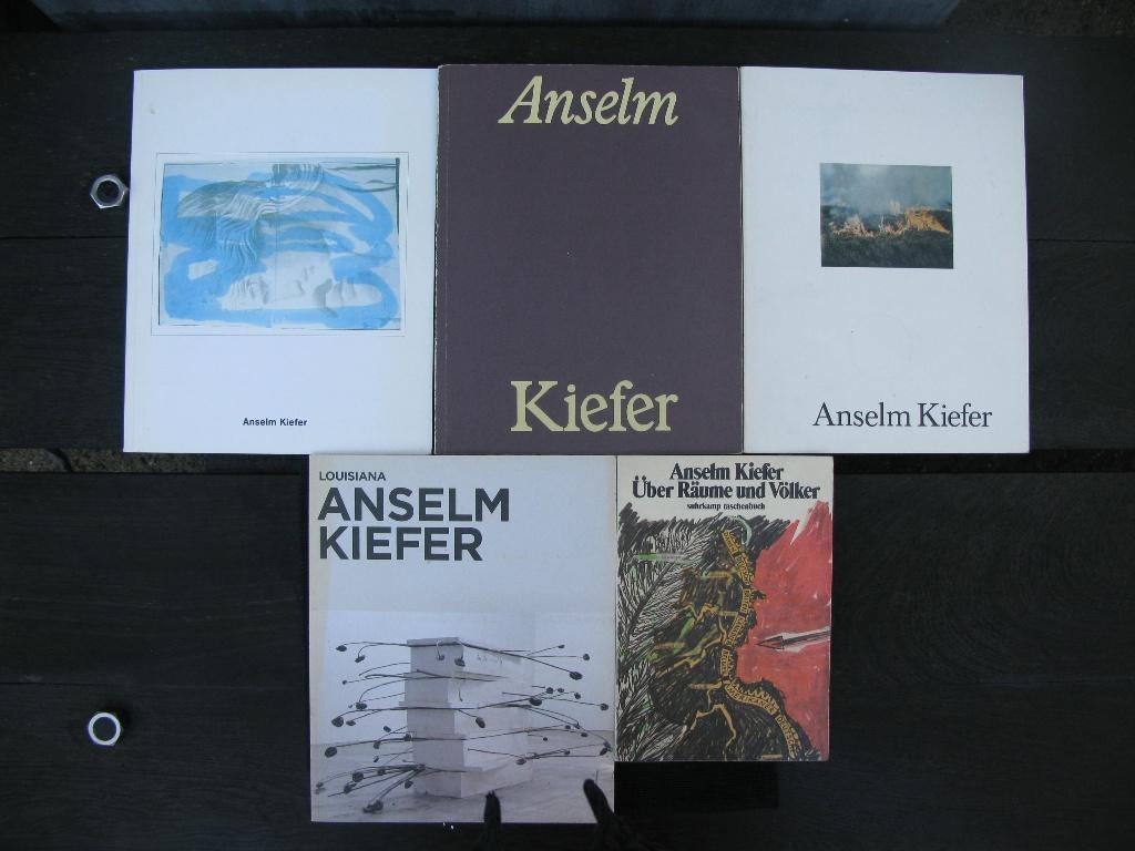 KUNST ANSELM KIEFER 5 BOEKEN/CATALOGI, Boeken, Gelezen, Ophalen of Verzenden, Meerdere auteurs, Schilder- en Tekenkunst