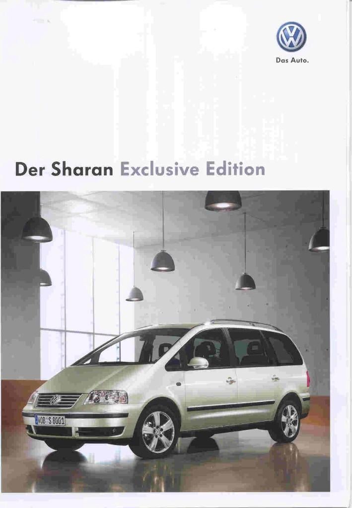 Volkswagen Sharan Exclusive Edition (mei 2009), Ophalen of Verzenden, Nieuw, Volkswagen
