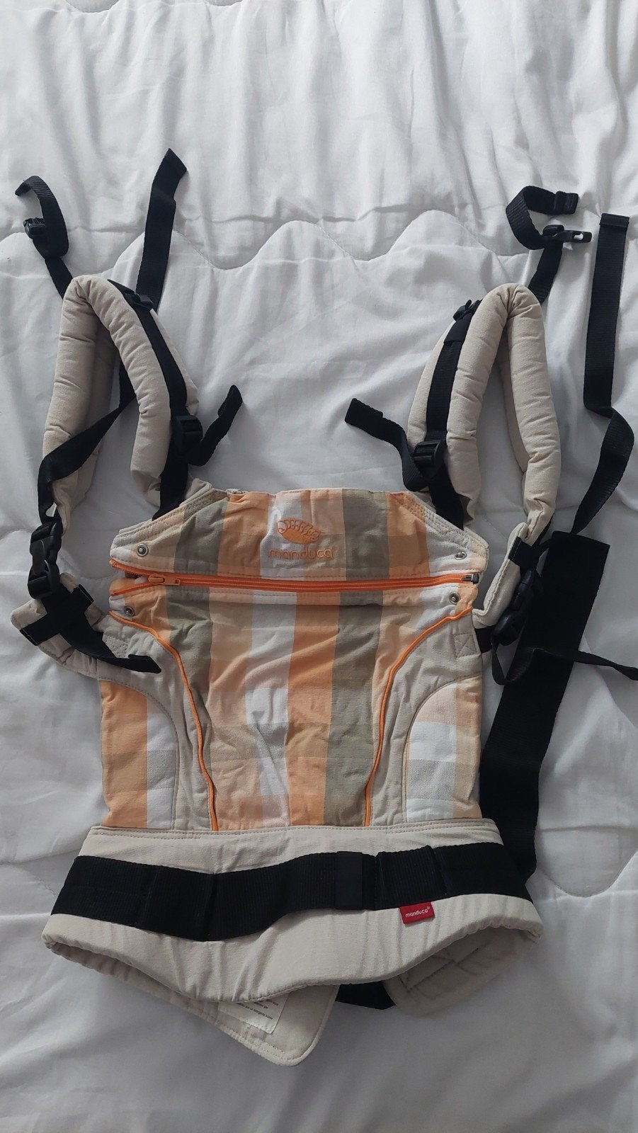 Manduca draagzak met buckles limited edition, Gebruikt, Buik, Rug of Zij, Draagzak, Ophalen