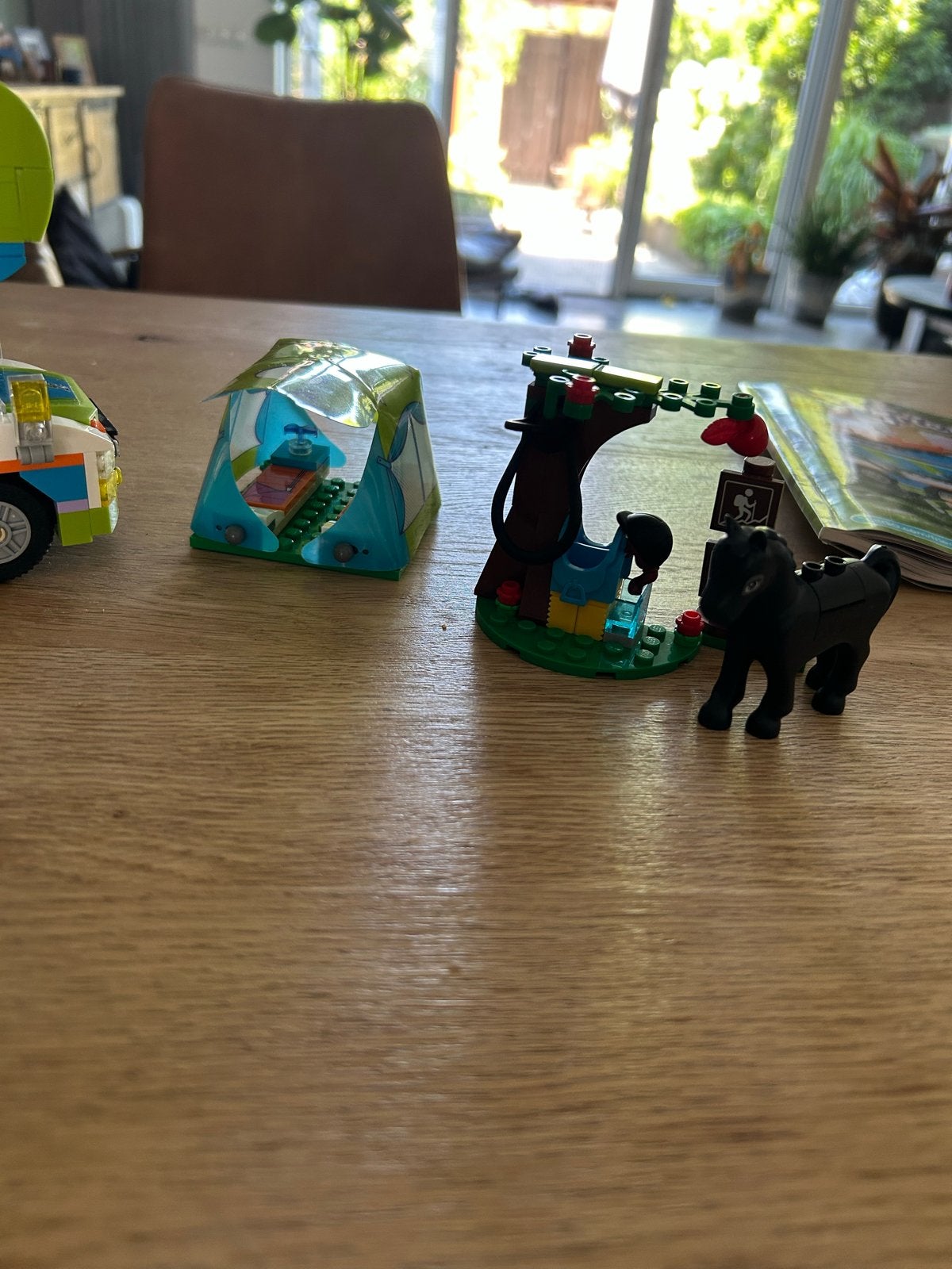 LEGO Friends Camper met paard en tent - 41339, Ophalen of Verzenden, Zo goed als nieuw, Overige merken