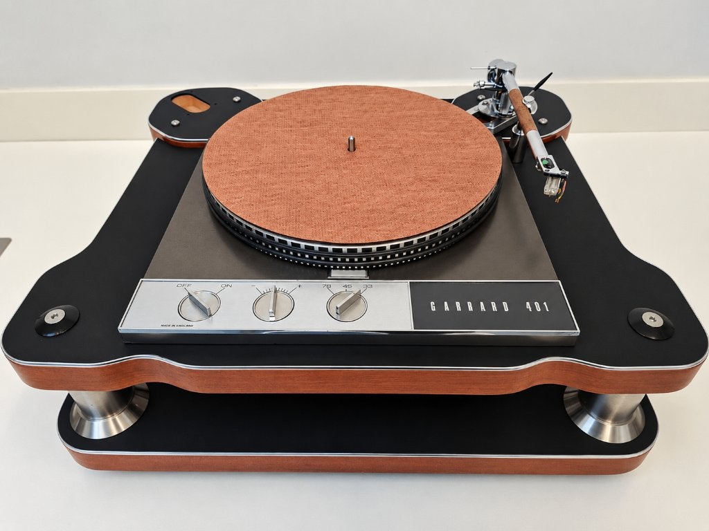 Garrard 401 Acoustand Plint Pluto Copper Mat, Pluto 2A Optie, Ophalen, Refurbished, Platenspeler, Overige merken