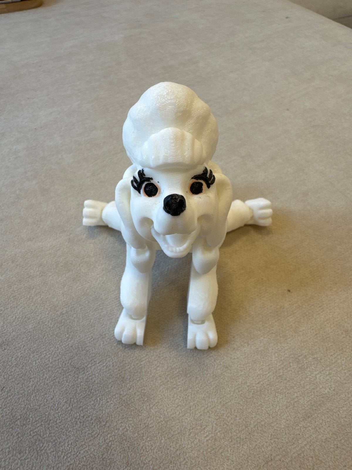 3D geprinte poedel - Uniek decoratiestuk, Ophalen, Nieuw, Hond of Kat, Beeldje of Figuurtje