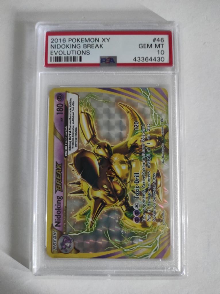 PSA 10 Nidoking Break #46 Evolutions, Ophalen of Verzenden