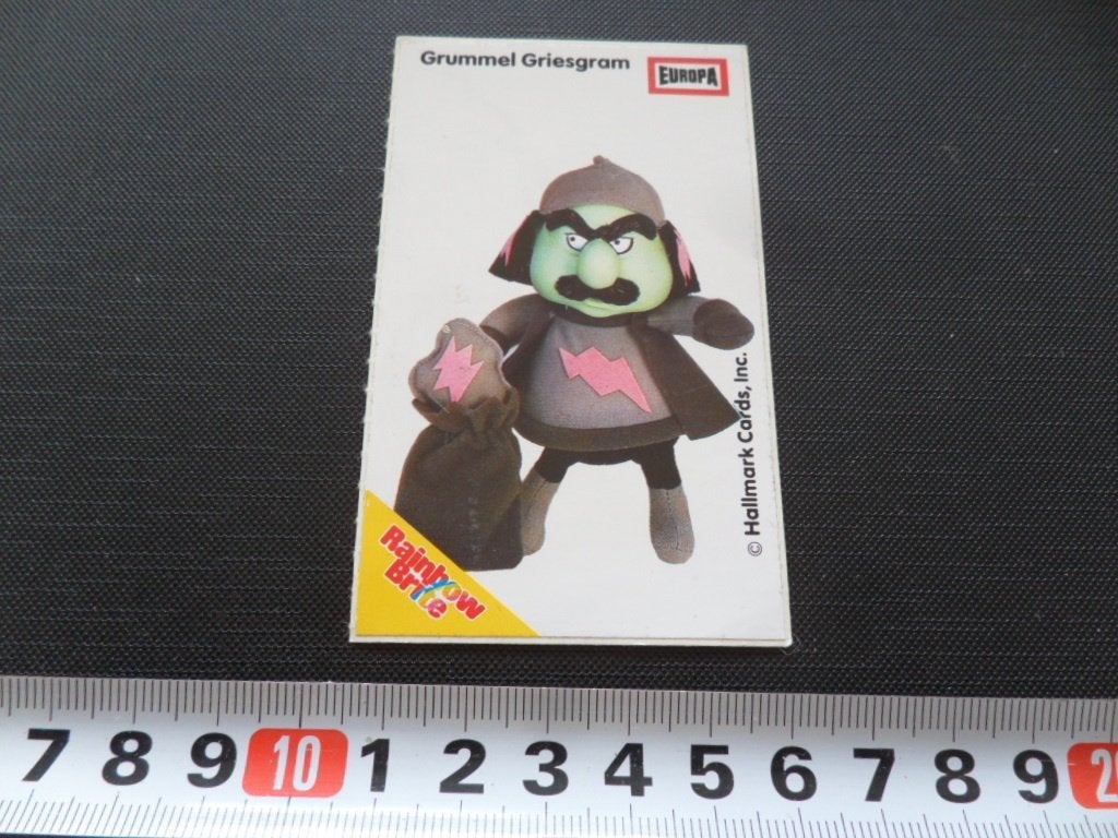 sticker hallmark card rainbow brite GRUMMEL GRIESGRAM, Ophalen, Zo goed als nieuw