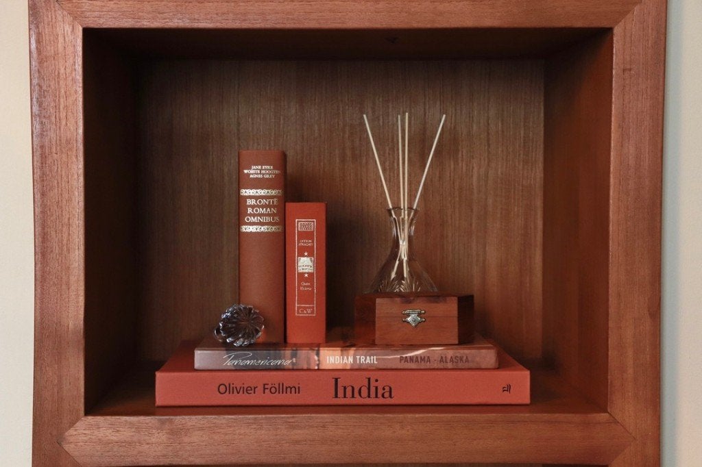 Set: India tafeboek, kristallen vaas & houten sieradenkist, Hout, Meerkleurig, Boho, Ophalen of Verzenden