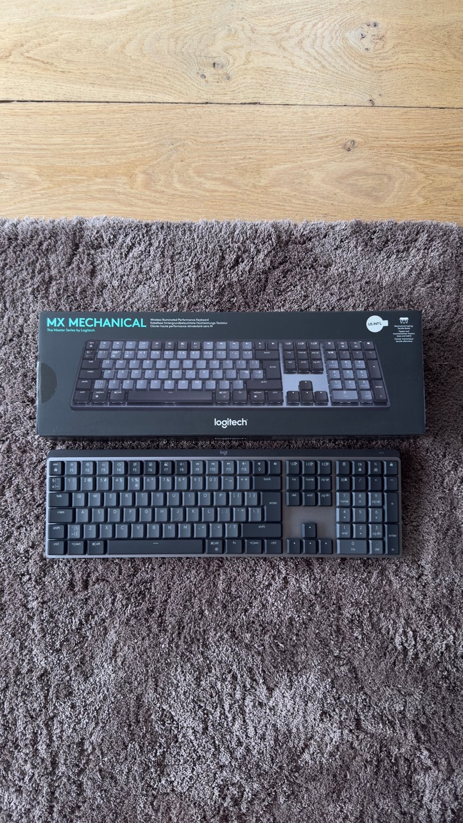 Logitech MX Mechanical Wireless Keyboard, Draadloze ontvanger, Nieuw, Ophalen of Verzenden, Draadloos