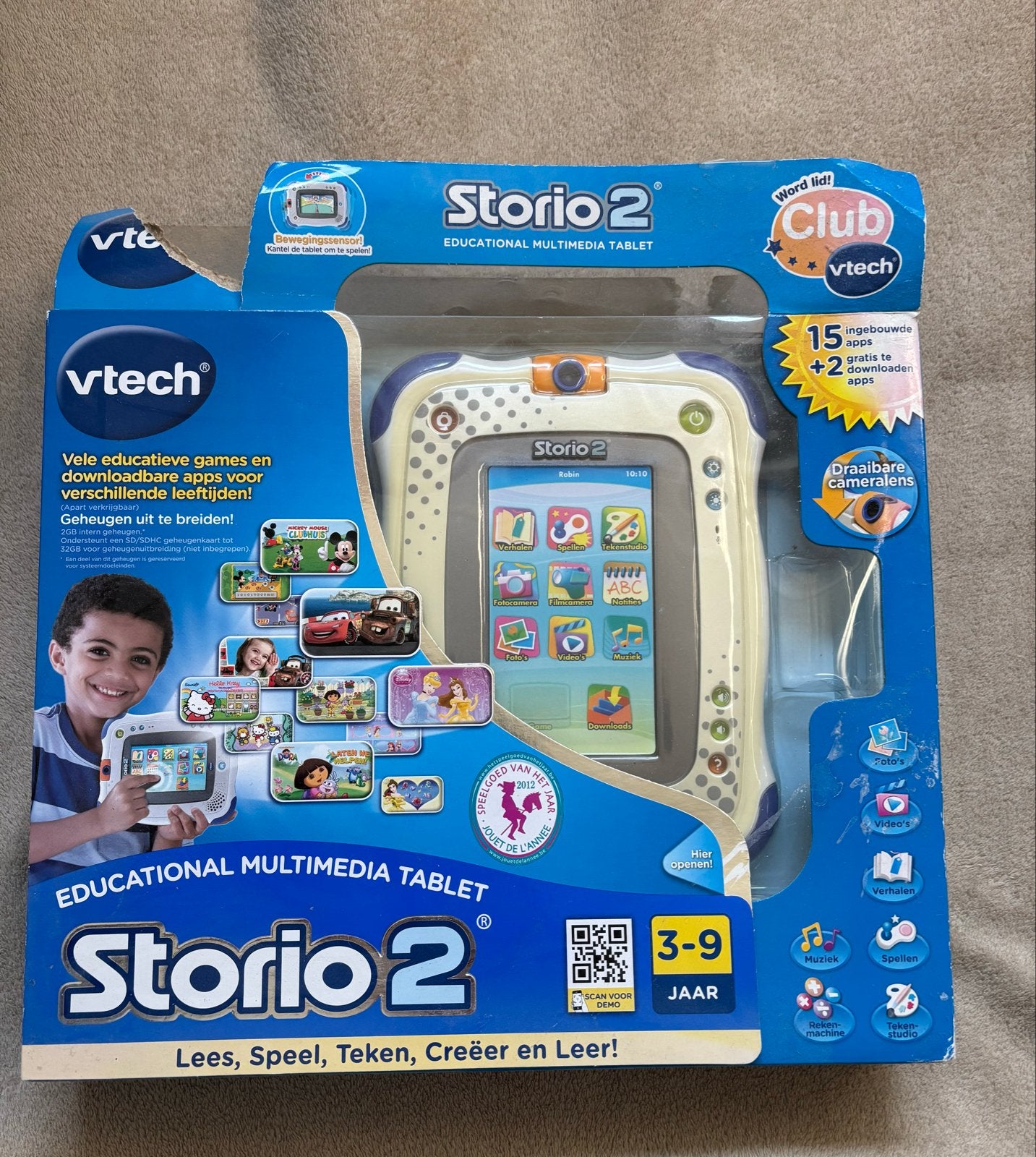 VTech Storio 2 Educatieve Multimedia Tablet met extra's, Ophalen of Verzenden, Zo goed als nieuw, Overige typen