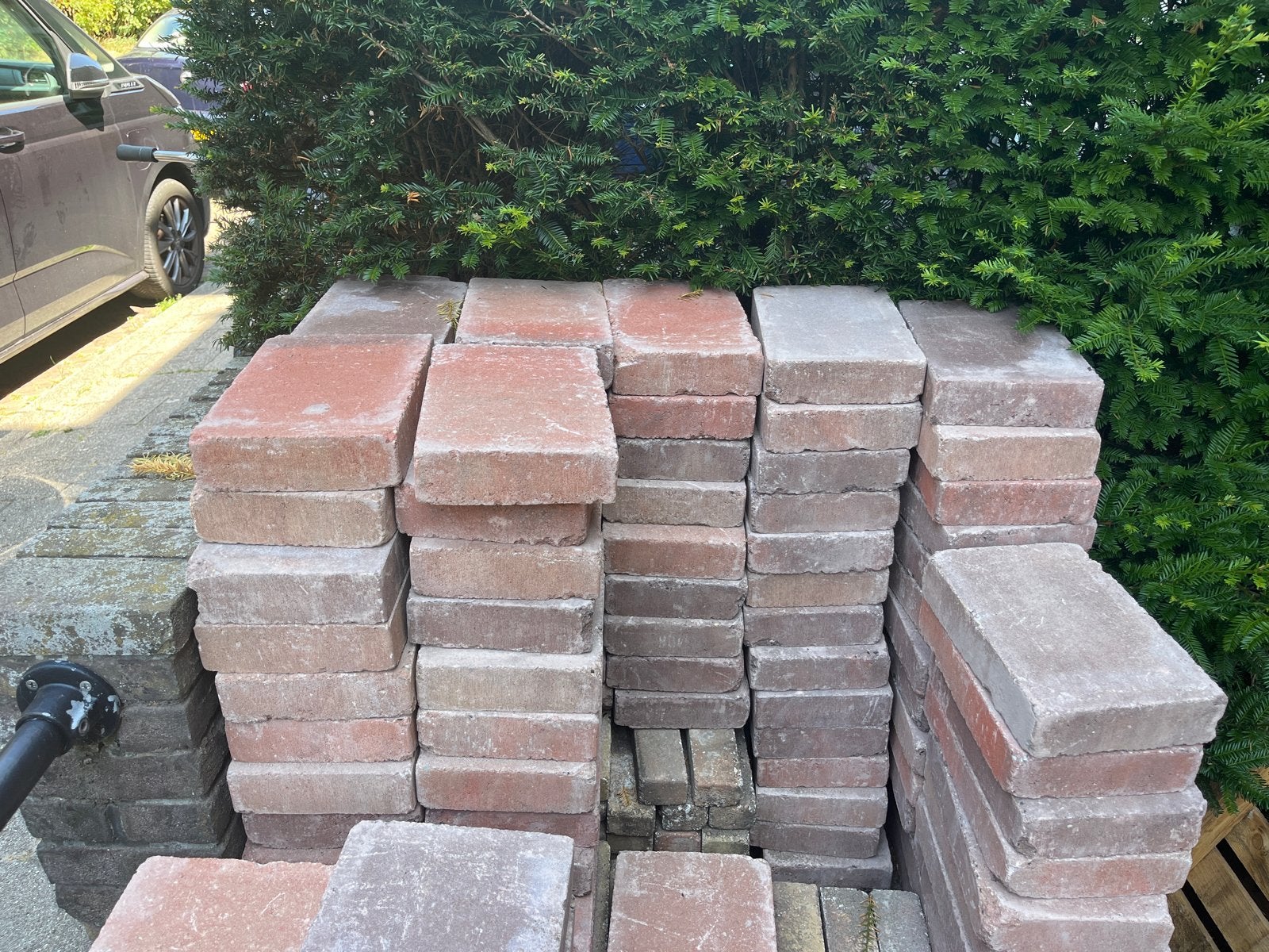 Trommelstenen 20x30 cm, ca. 80 stuks, Tuin en Terras, Ophalen, Gebruikt, Klinkers, 5 tot 10 m²