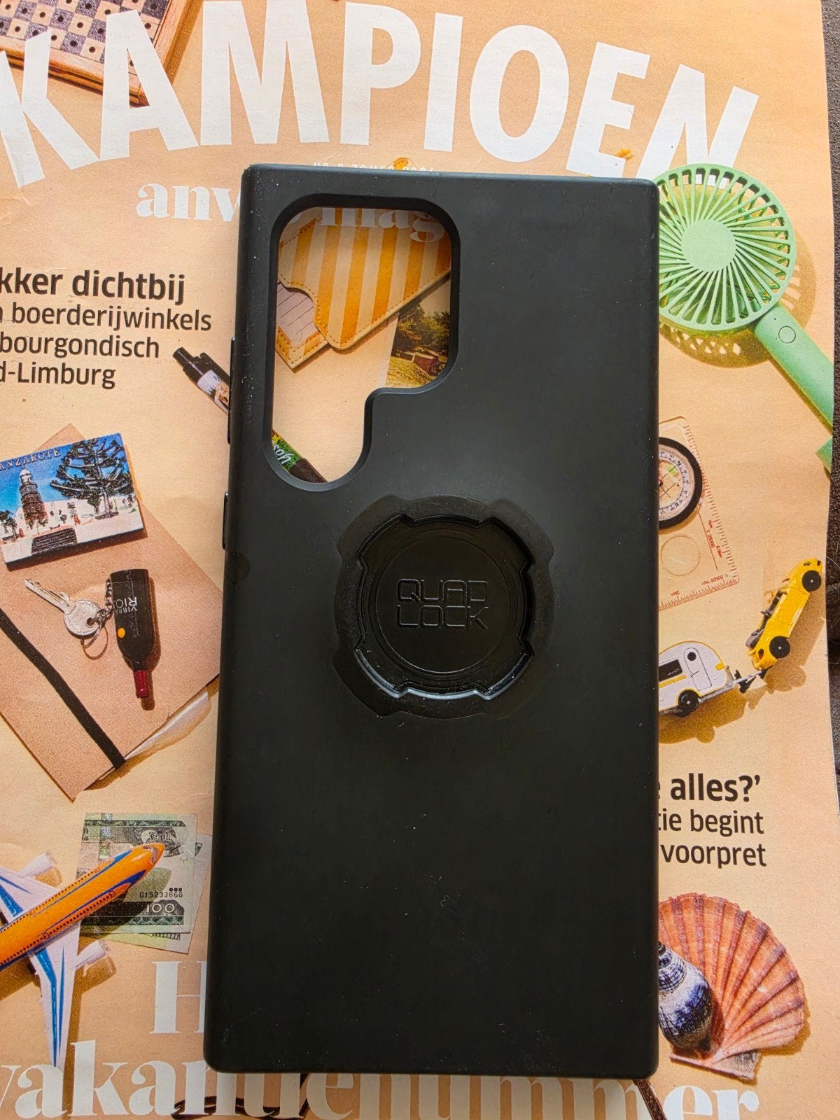 Quad Lock Hoesje voor Samsung Galaxy S24 Ultra, Ophalen of Verzenden, Zo goed als nieuw, Bescherming, Samsung