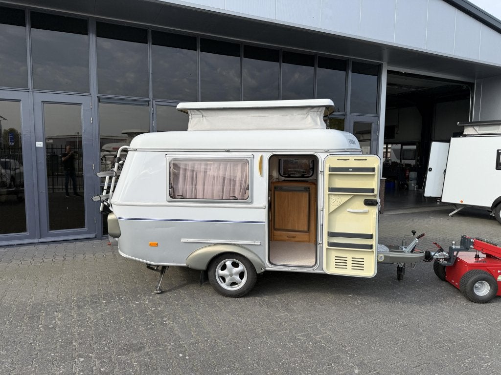 Eriba Puck 120 GT Langslaper maar 650 KG max Bovag 2025 !!, Caravans en Kamperen, Standaardzit, Tot en met 2, Bedrijf, 2 aparte bedden