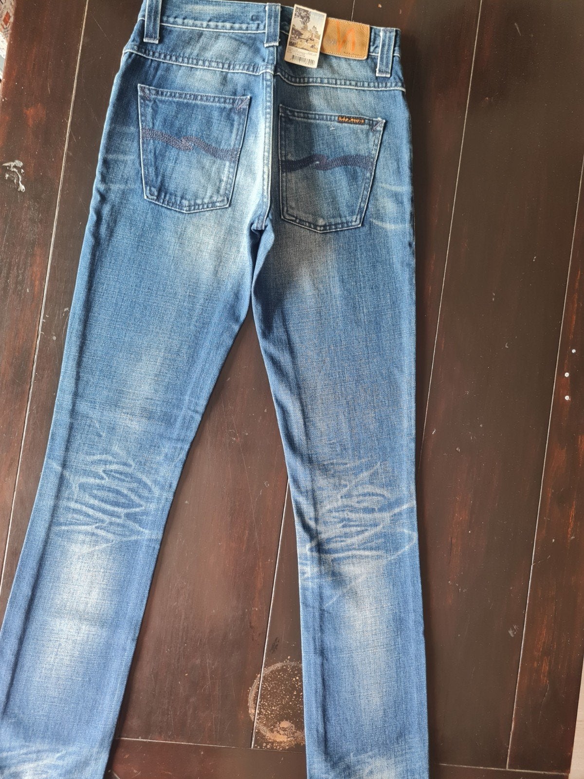 NIEUWE NUDIE GRIM TIM REGULAR SLIM TAPERED JEANS SIZE 28/32!, Nudie Jeans, Blauw, Nieuw, W32 (confectie 46) of kleiner