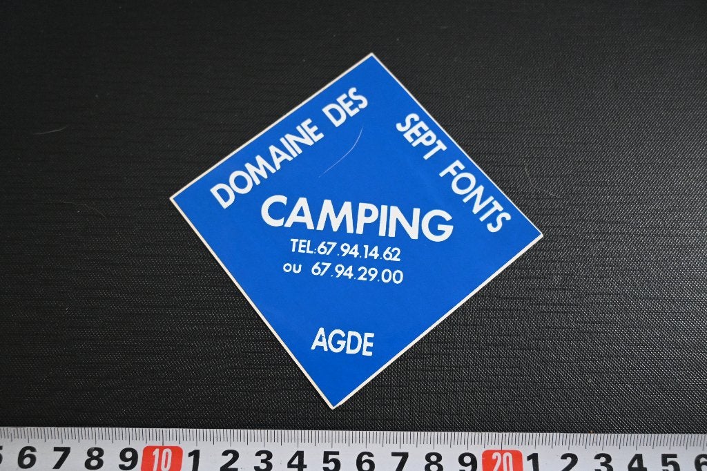 sticker camping domaine des sept fonts agde frankrijk, Ophalen of Verzenden, Zo goed als nieuw